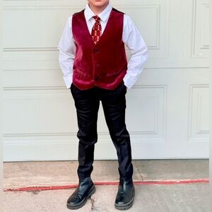 H&M kids Stylish Black Leather Ankle Boots